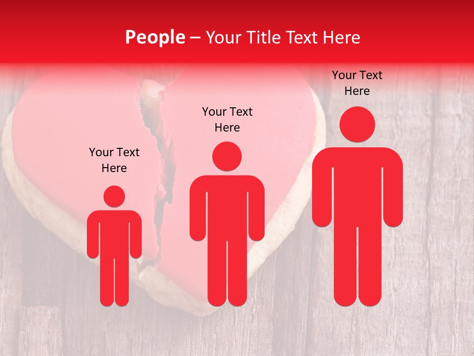 A Heart Shaped Cookie With A Bite Taken Out Of It PowerPoint Template