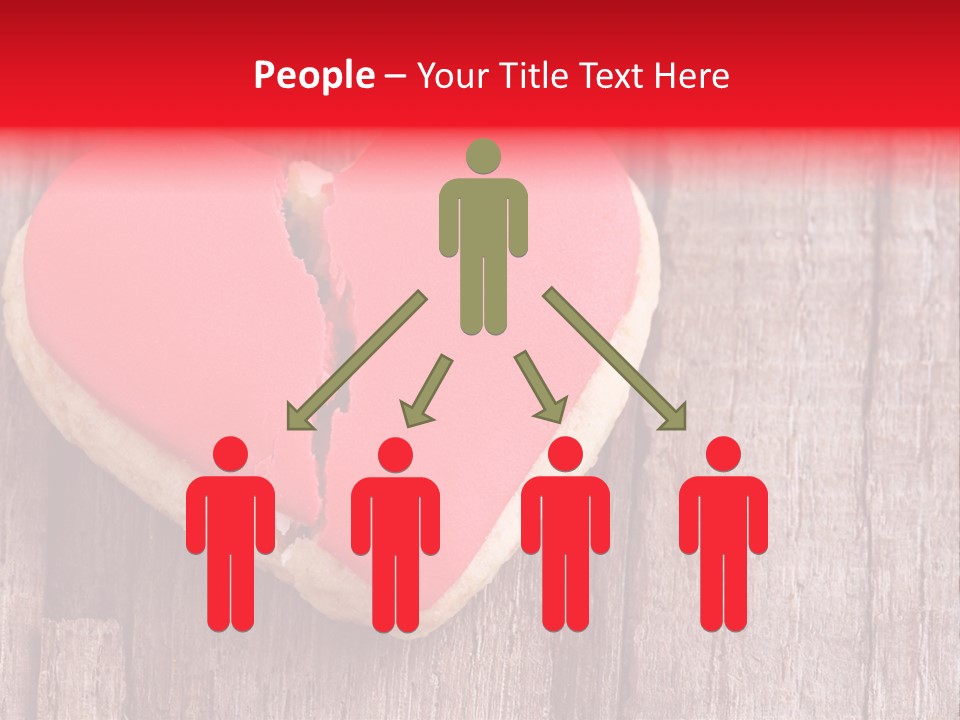 A Heart Shaped Cookie With A Bite Taken Out Of It PowerPoint Template