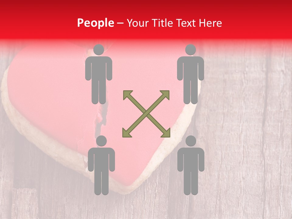 A Heart Shaped Cookie With A Bite Taken Out Of It PowerPoint Template