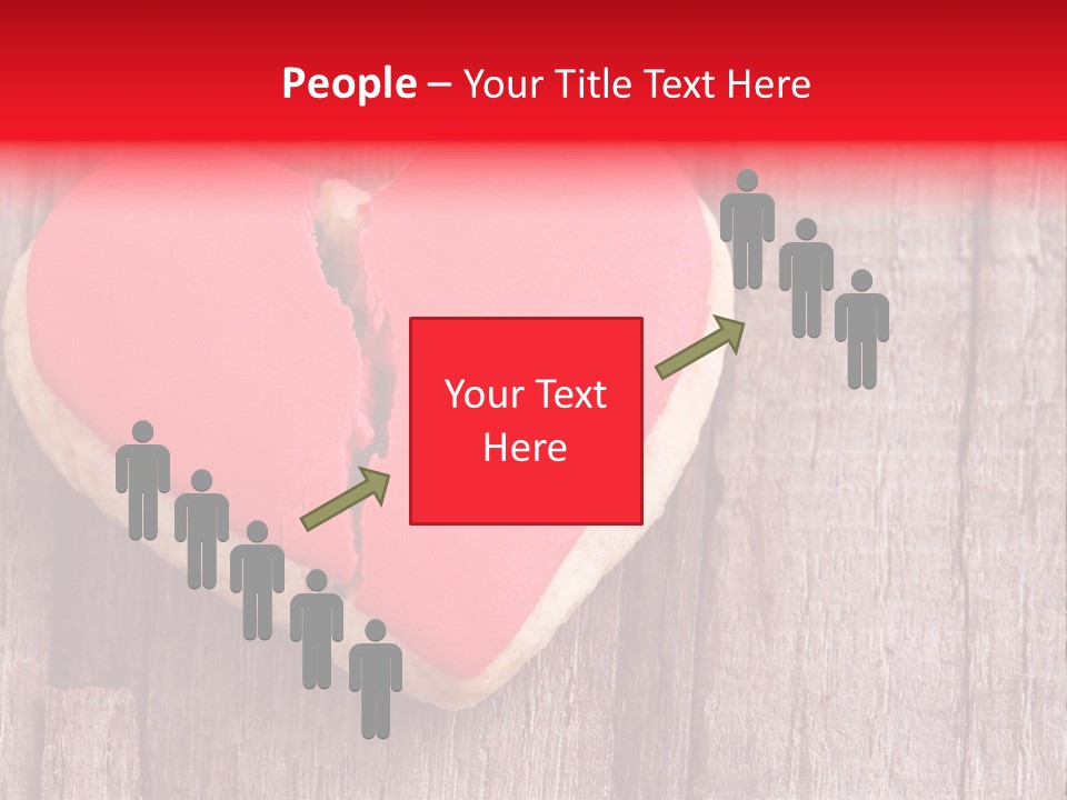 A Heart Shaped Cookie With A Bite Taken Out Of It PowerPoint Template