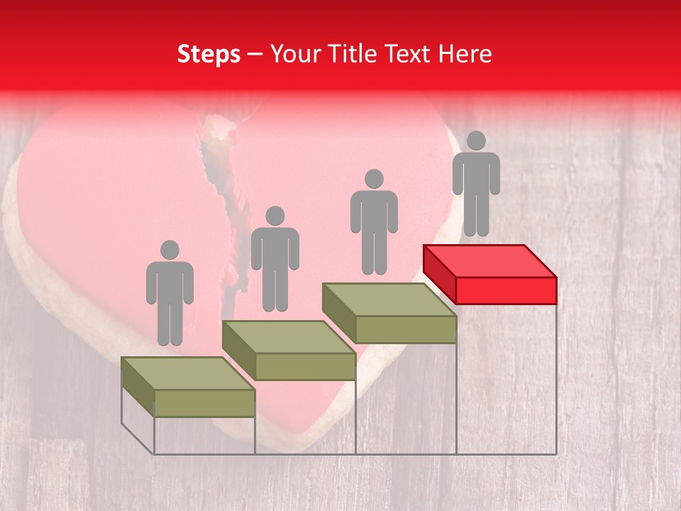 A Heart Shaped Cookie With A Bite Taken Out Of It PowerPoint Template