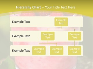 A Glass Of Raspberry Yogurt On A Wooden Table PowerPoint Template