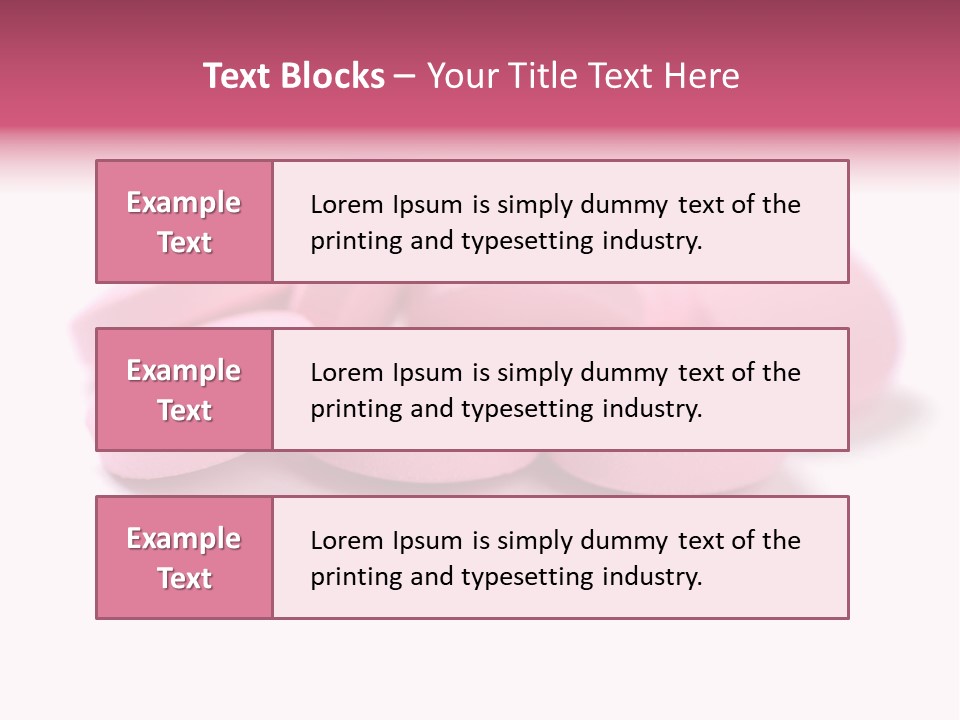 A Pile Of Pink Pills Sitting On Top Of A White Table PowerPoint Template