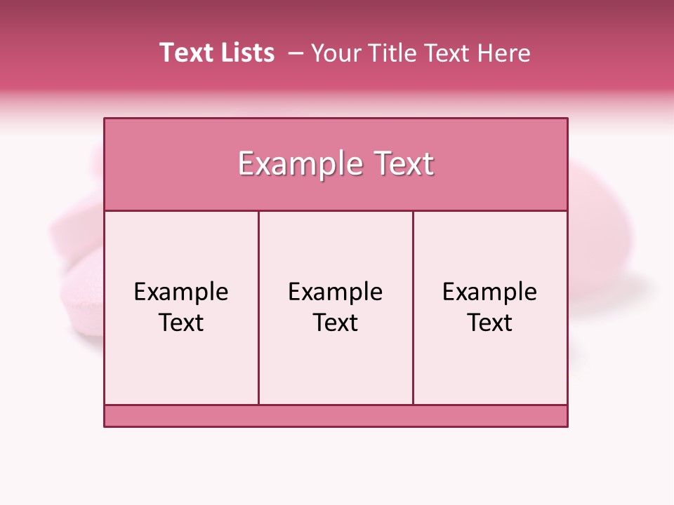 A Pile Of Pink Pills Sitting On Top Of A White Table PowerPoint Template