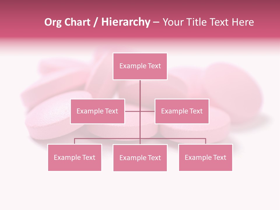 A Pile Of Pink Pills Sitting On Top Of A White Table PowerPoint Template