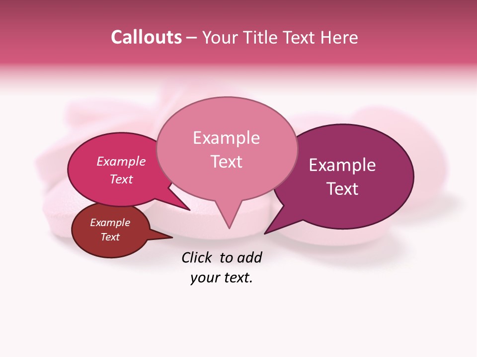 A Pile Of Pink Pills Sitting On Top Of A White Table PowerPoint Template