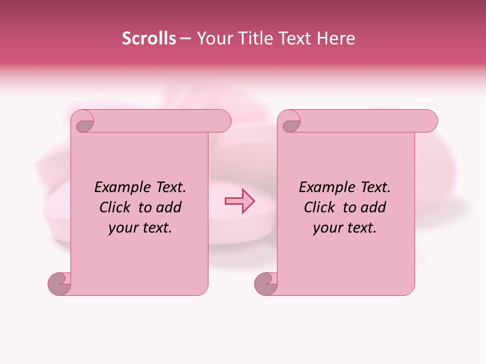 A Pile Of Pink Pills Sitting On Top Of A White Table PowerPoint Template