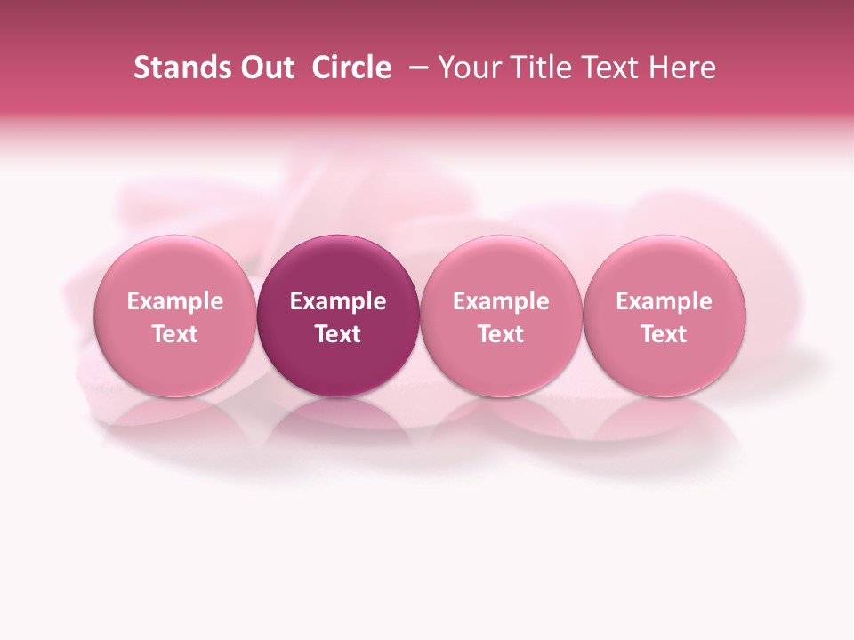 A Pile Of Pink Pills Sitting On Top Of A White Table PowerPoint Template