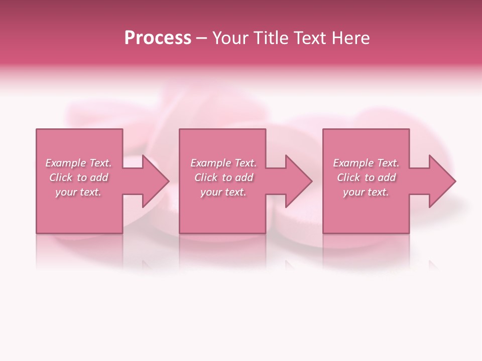 A Pile Of Pink Pills Sitting On Top Of A White Table PowerPoint Template