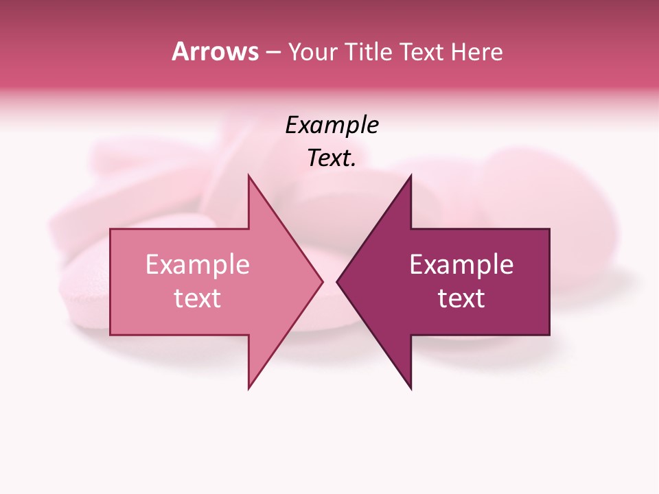 A Pile Of Pink Pills Sitting On Top Of A White Table PowerPoint Template