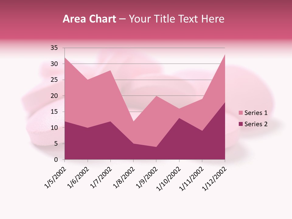A Pile Of Pink Pills Sitting On Top Of A White Table PowerPoint Template