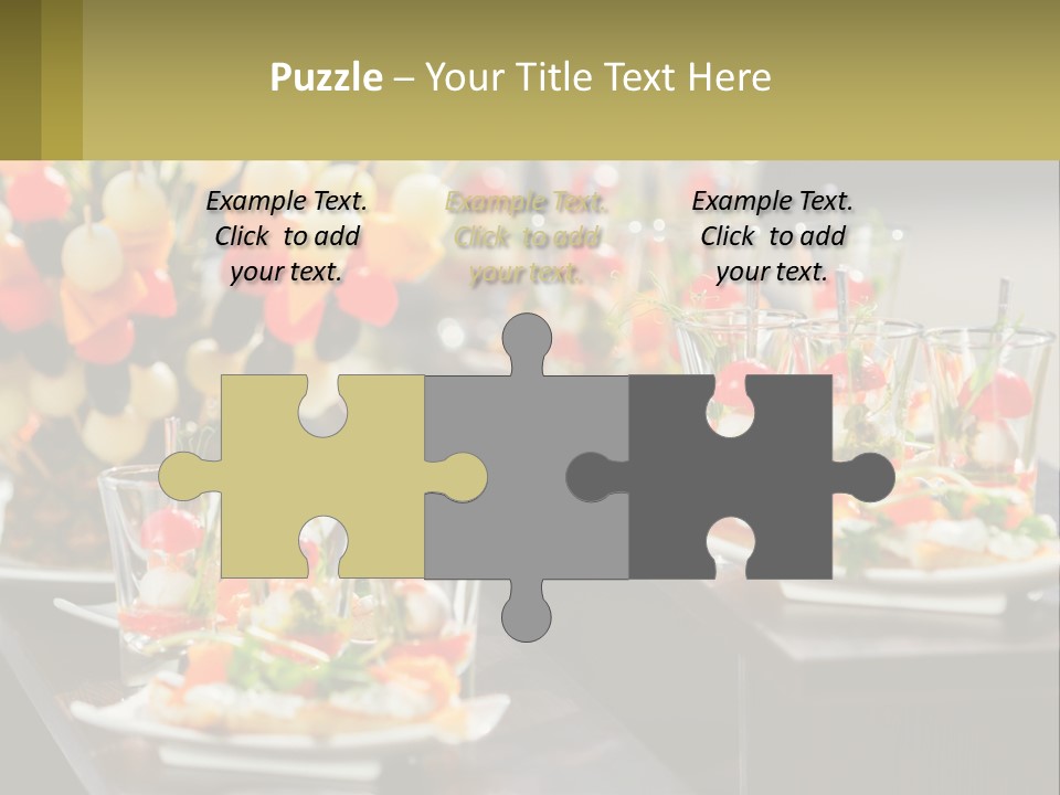 A Table Topped With Plates Of Food Covered In Veggies PowerPoint Template