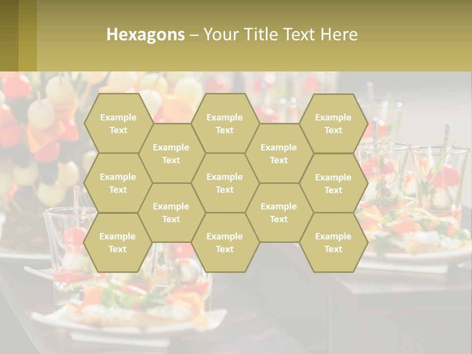 A Table Topped With Plates Of Food Covered In Veggies PowerPoint Template