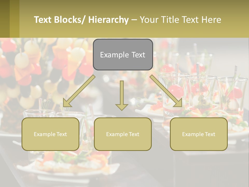 A Table Topped With Plates Of Food Covered In Veggies PowerPoint Template