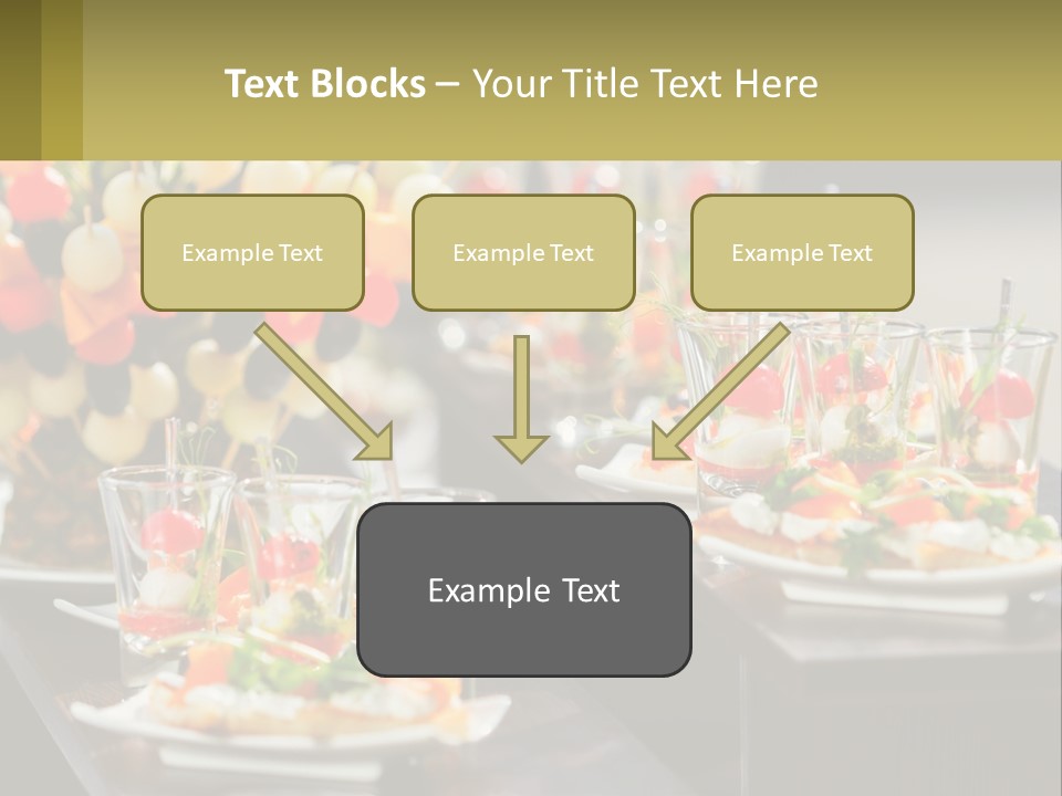 A Table Topped With Plates Of Food Covered In Veggies PowerPoint Template