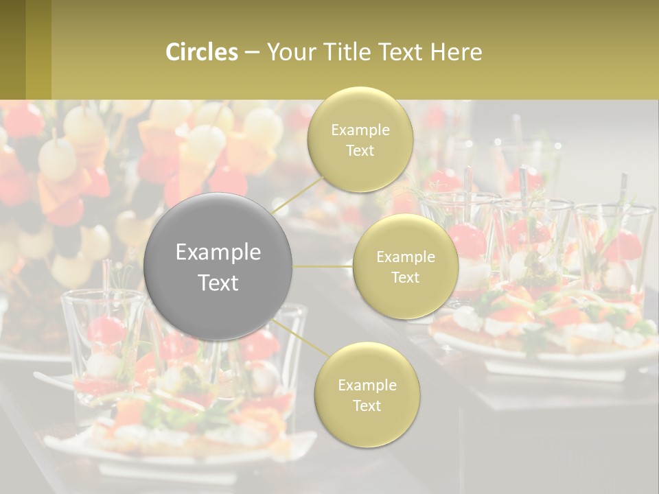 A Table Topped With Plates Of Food Covered In Veggies PowerPoint Template