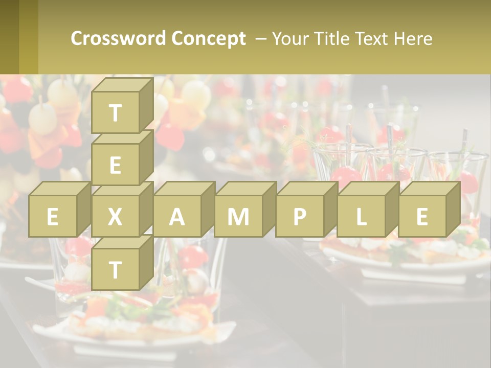 A Table Topped With Plates Of Food Covered In Veggies PowerPoint Template