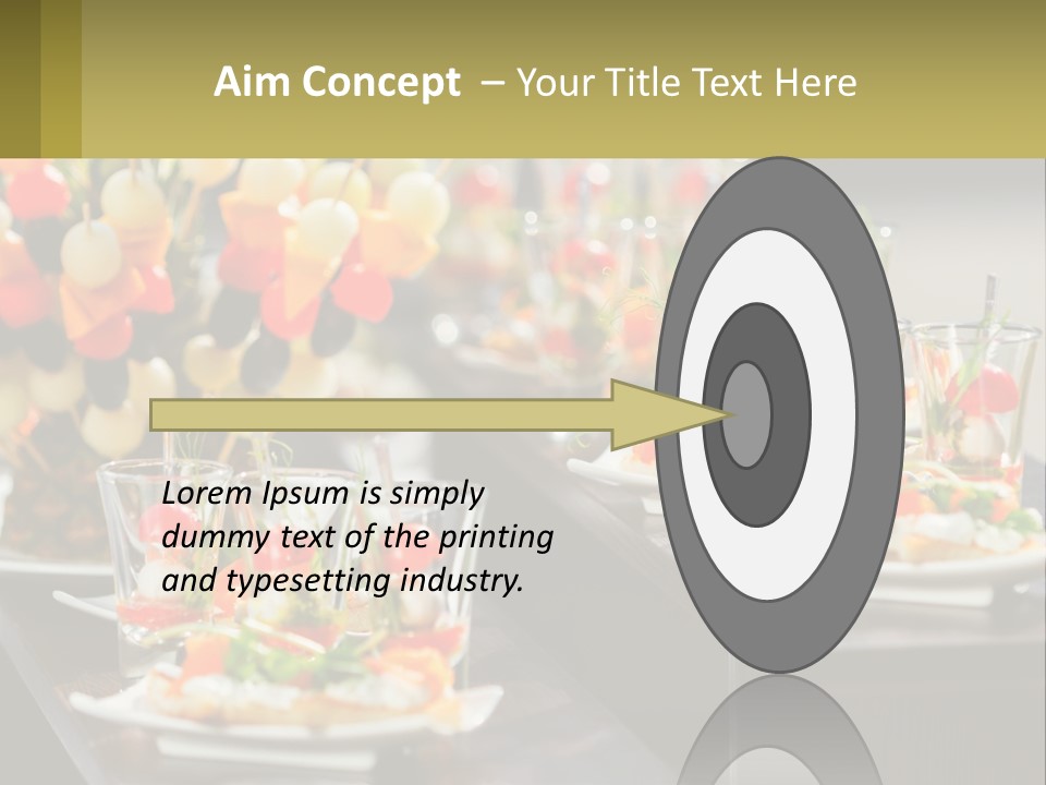 A Table Topped With Plates Of Food Covered In Veggies PowerPoint Template