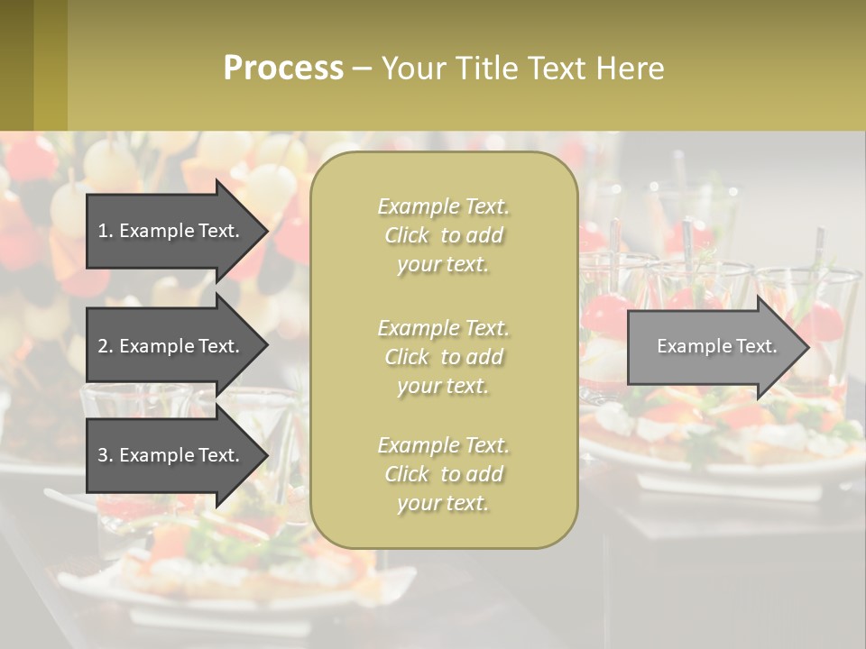 A Table Topped With Plates Of Food Covered In Veggies PowerPoint Template