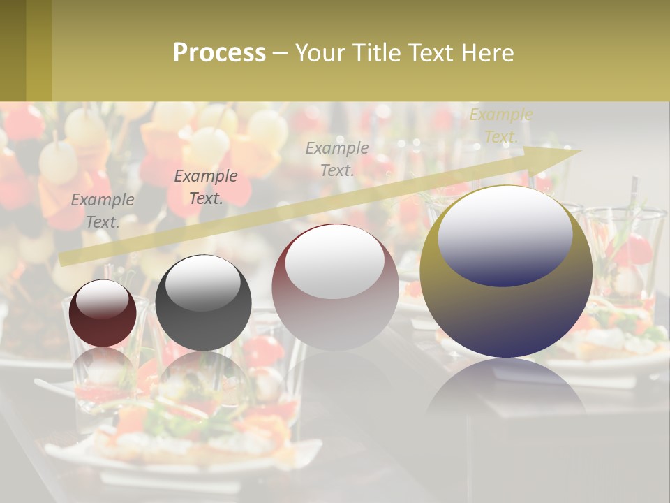 A Table Topped With Plates Of Food Covered In Veggies PowerPoint Template