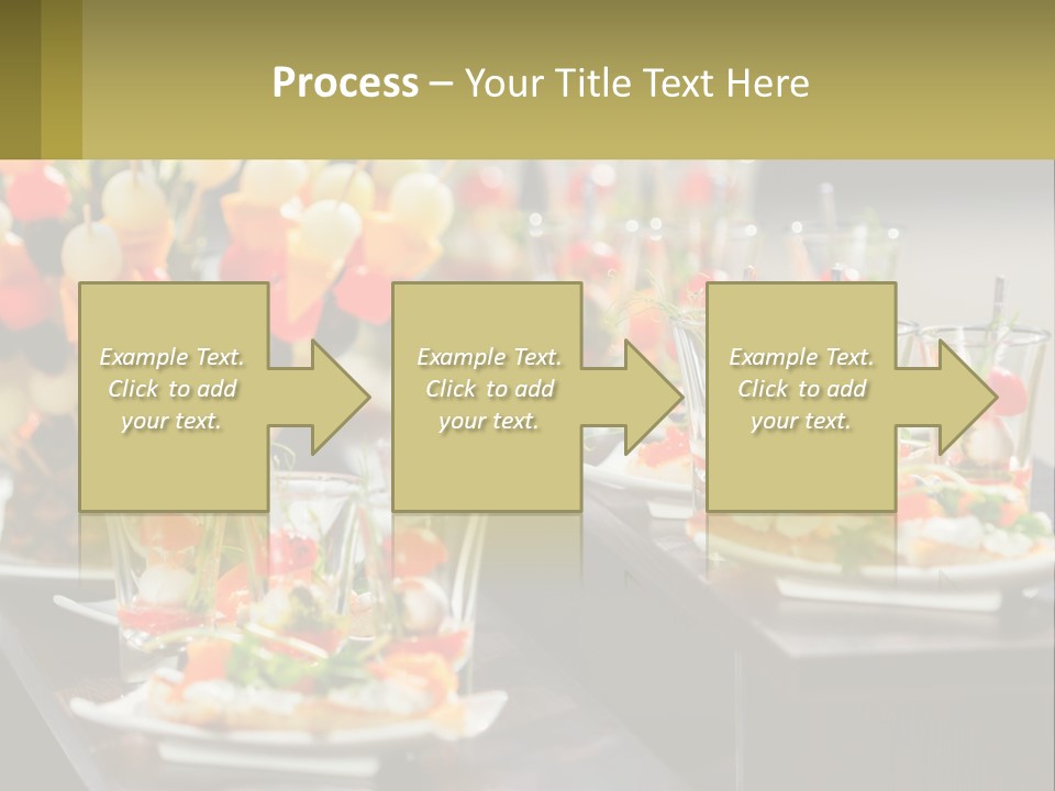 A Table Topped With Plates Of Food Covered In Veggies PowerPoint Template