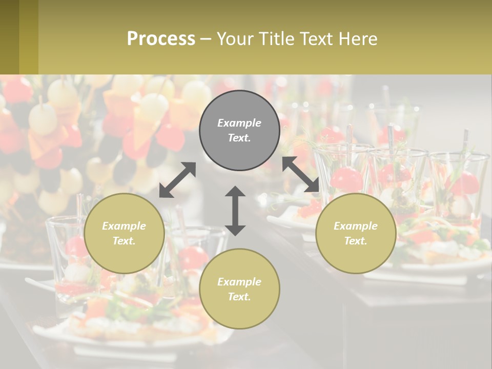 A Table Topped With Plates Of Food Covered In Veggies PowerPoint Template
