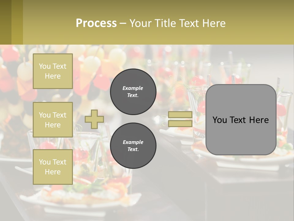 A Table Topped With Plates Of Food Covered In Veggies PowerPoint Template