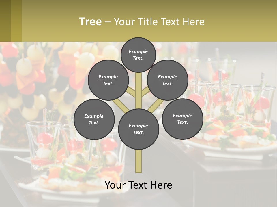 A Table Topped With Plates Of Food Covered In Veggies PowerPoint Template