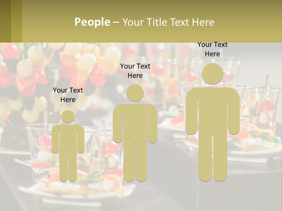 A Table Topped With Plates Of Food Covered In Veggies PowerPoint Template