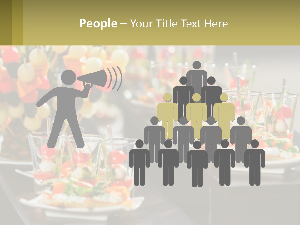 A Table Topped With Plates Of Food Covered In Veggies PowerPoint Template