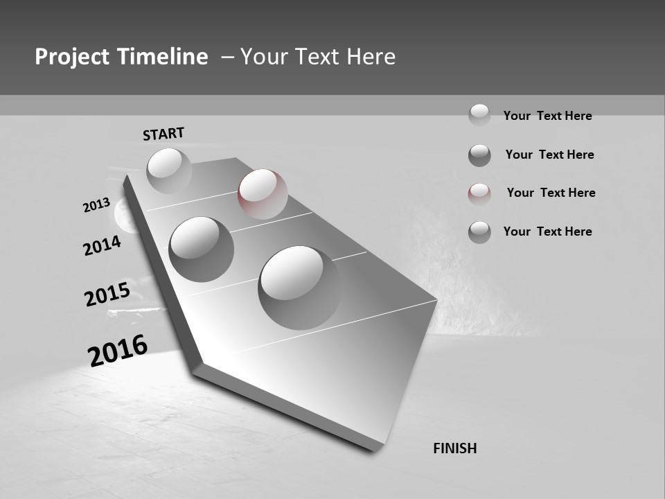 A Dark Room With A Light Coming From The Window PowerPoint Template