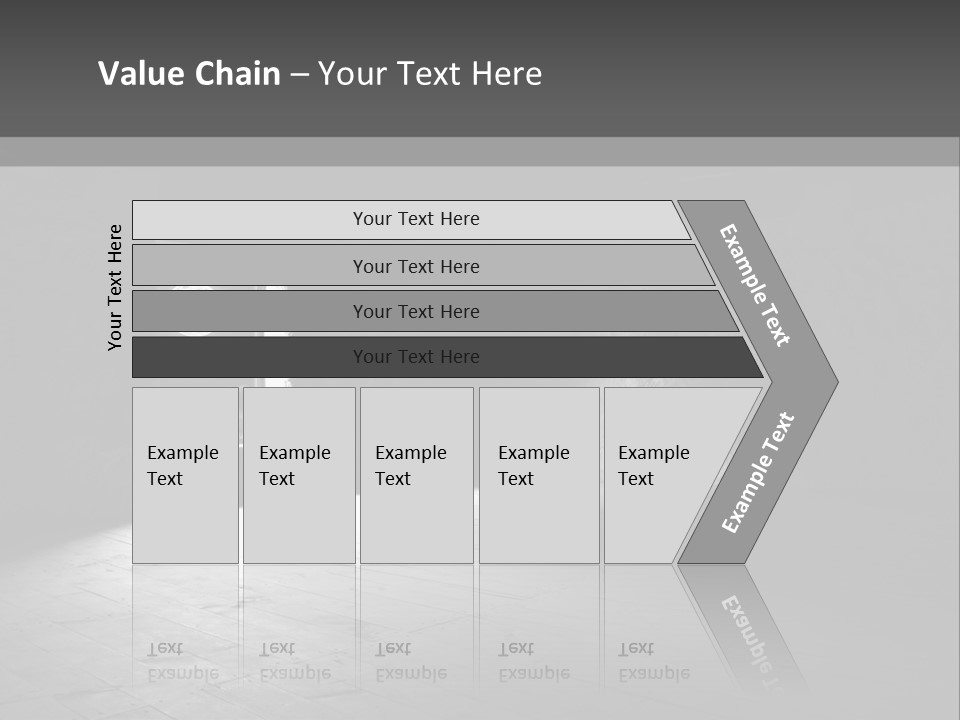 A Dark Room With A Light Coming From The Window PowerPoint Template