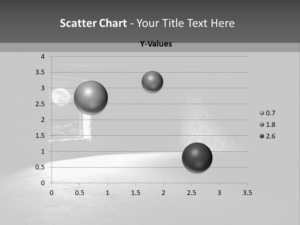 A Dark Room With A Light Coming From The Window PowerPoint Template