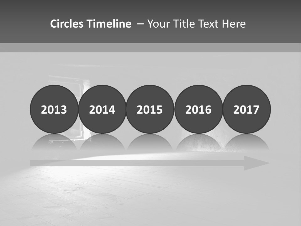 A Dark Room With A Light Coming From The Window PowerPoint Template