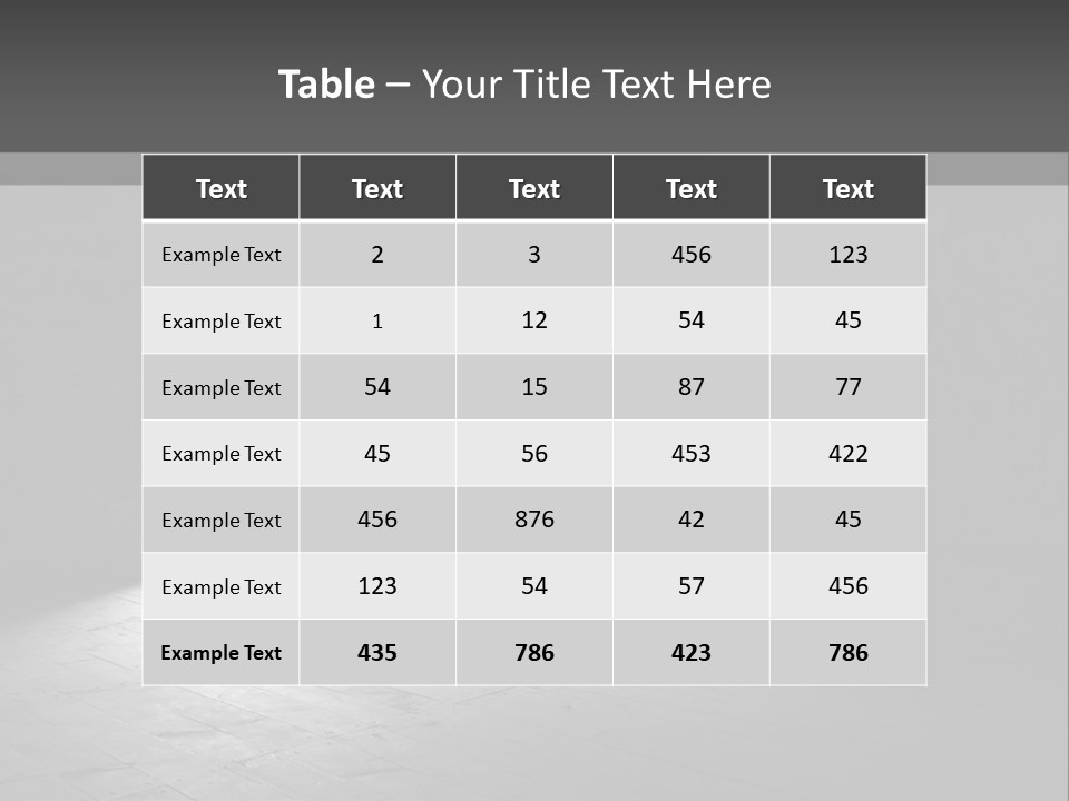 A Dark Room With A Light Coming From The Window PowerPoint Template