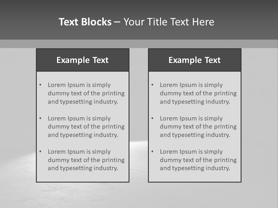 A Dark Room With A Light Coming From The Window PowerPoint Template