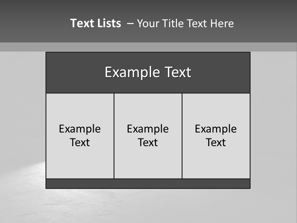 A Dark Room With A Light Coming From The Window PowerPoint Template