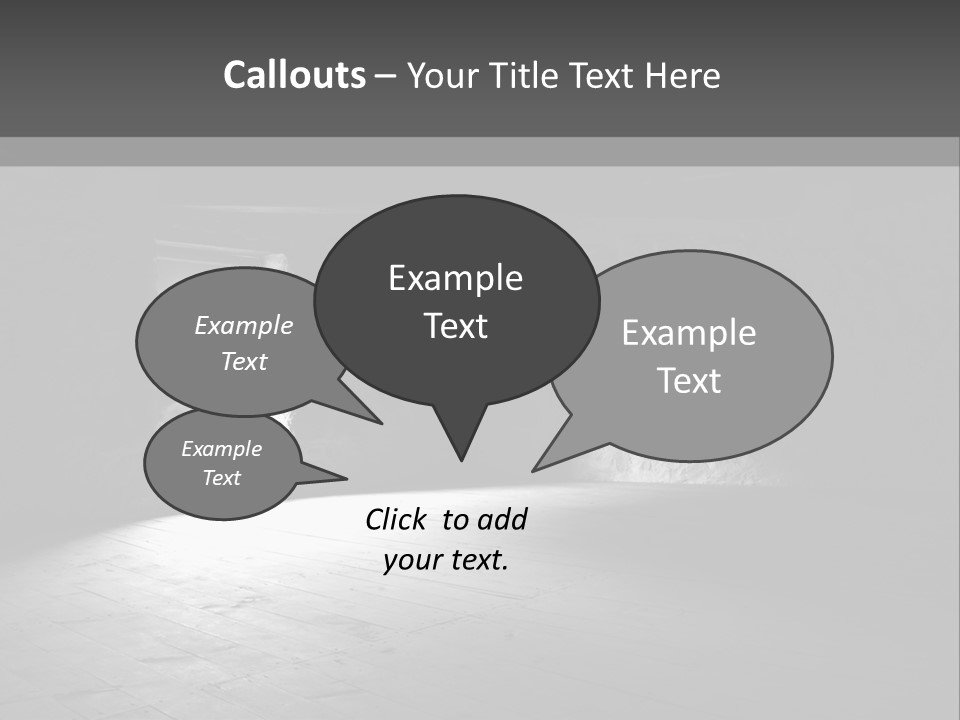 A Dark Room With A Light Coming From The Window PowerPoint Template