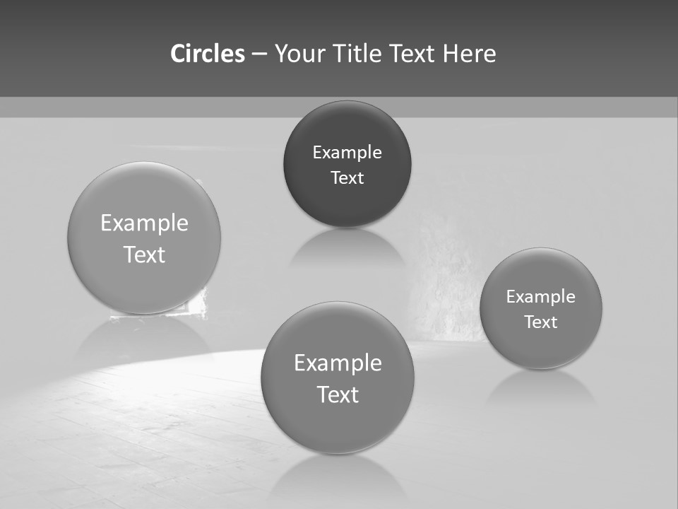 A Dark Room With A Light Coming From The Window PowerPoint Template