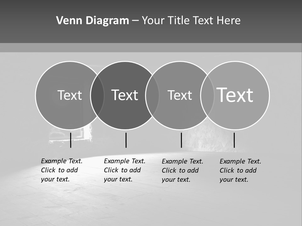 A Dark Room With A Light Coming From The Window PowerPoint Template