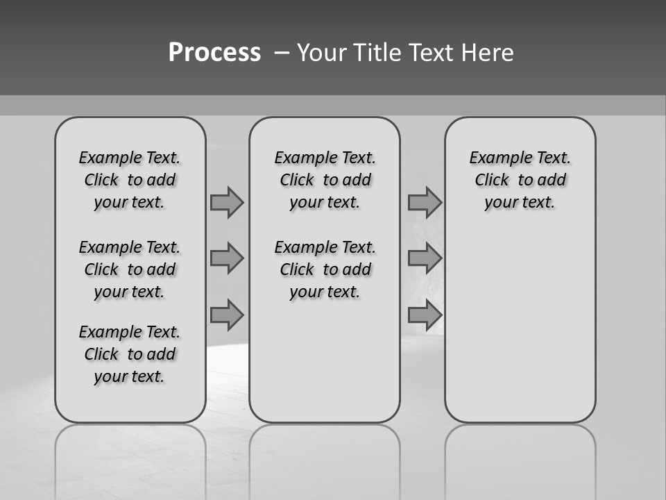 A Dark Room With A Light Coming From The Window PowerPoint Template