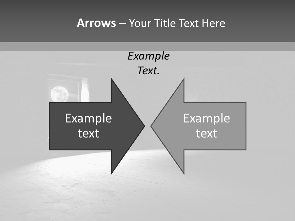 A Dark Room With A Light Coming From The Window PowerPoint Template