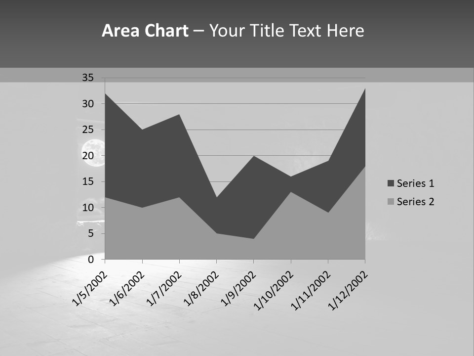 A Dark Room With A Light Coming From The Window PowerPoint Template
