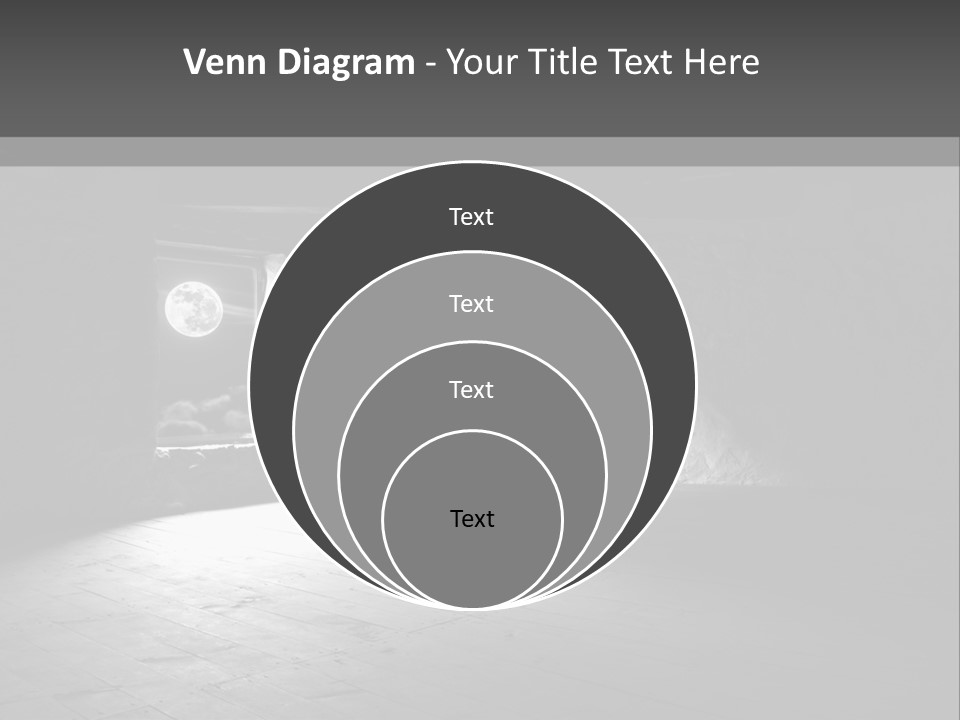 A Dark Room With A Light Coming From The Window PowerPoint Template