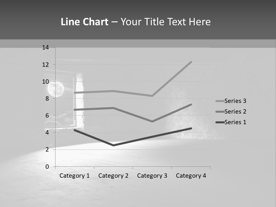 A Dark Room With A Light Coming From The Window PowerPoint Template