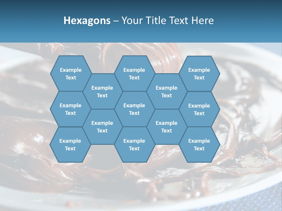 A Plate Of Melted Chocolate On A Table PowerPoint Template