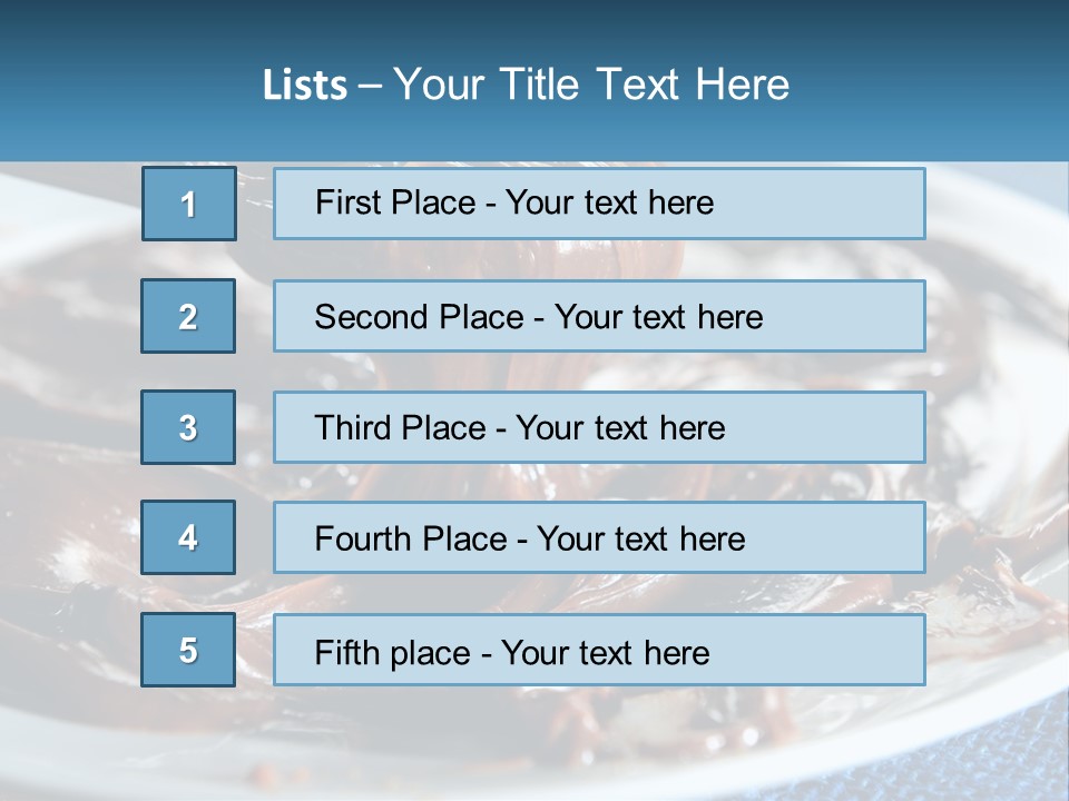 A Plate Of Melted Chocolate On A Table PowerPoint Template