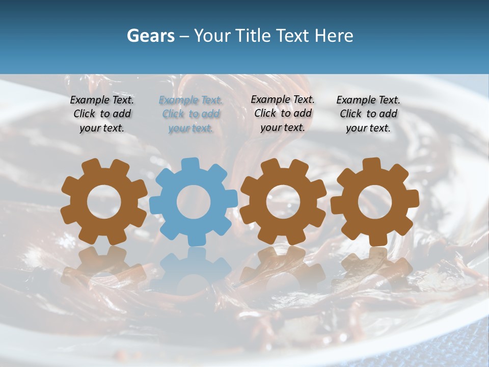 A Plate Of Melted Chocolate On A Table PowerPoint Template