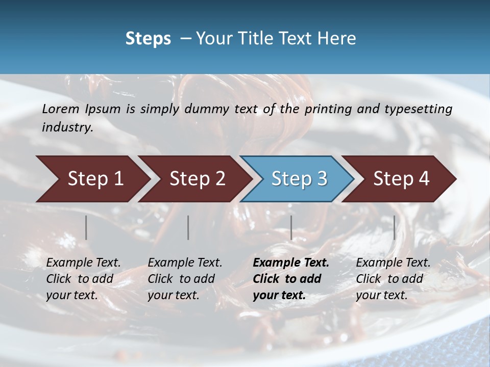 A Plate Of Melted Chocolate On A Table PowerPoint Template