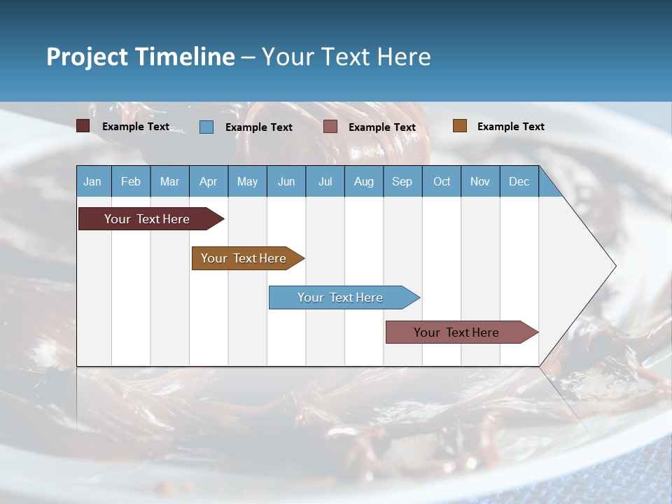 A Plate Of Melted Chocolate On A Table PowerPoint Template